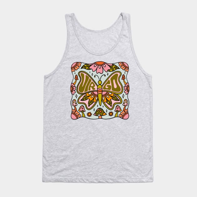 Virgo Butterfly Tank Top by Doodle by Meg